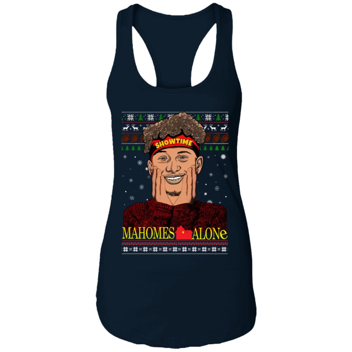 Patrick Mahomes Showtime Mahomes Alone Ugly Christmas Sweater hoodie tank  top and sweater