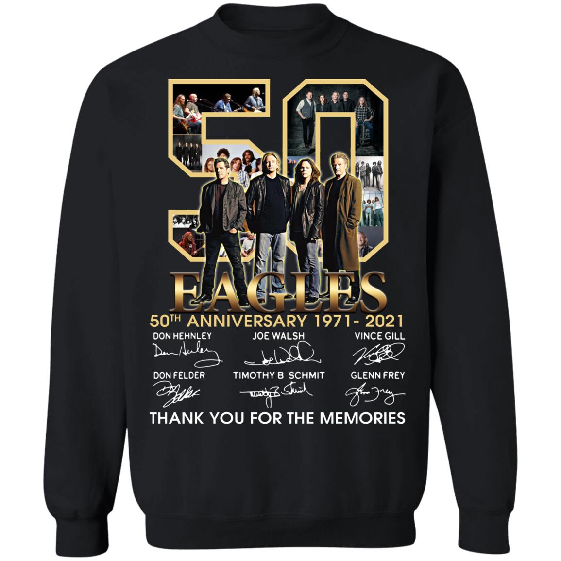 Eagles 50th Anniversary 1971-2021 Signatures Eagles Rock Band Shirt, T ...