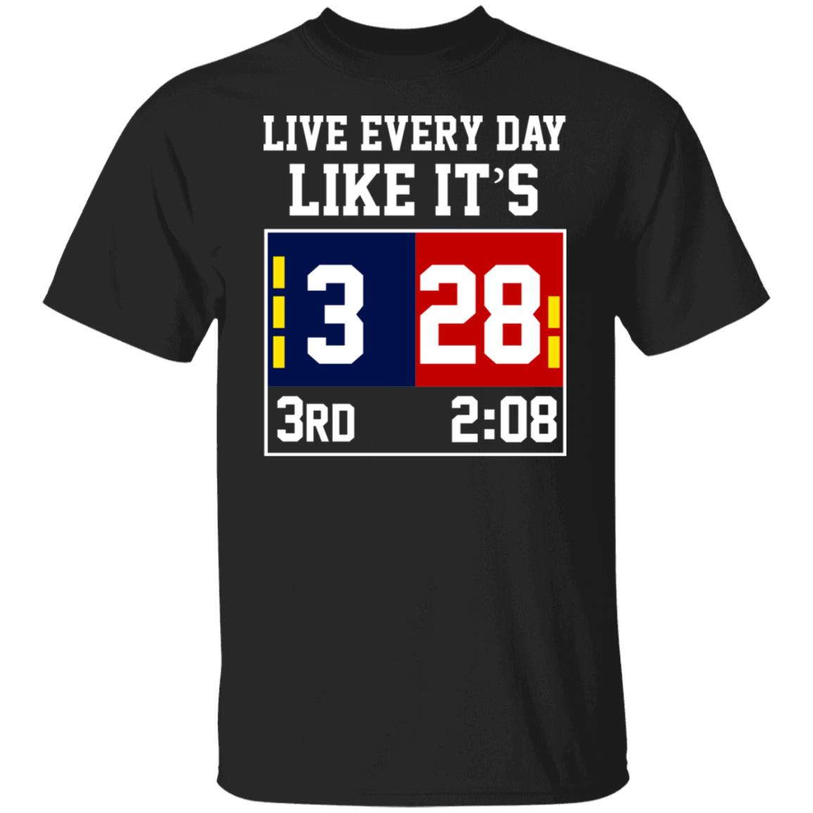 Live Every Day Like It's 28-3 3rd 2_08 New England Patriots And