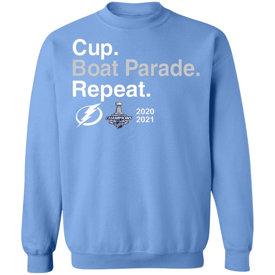 Tampa Bay Lightning Cup boat Parade Repeat 2020 2021 shirt, hoodie