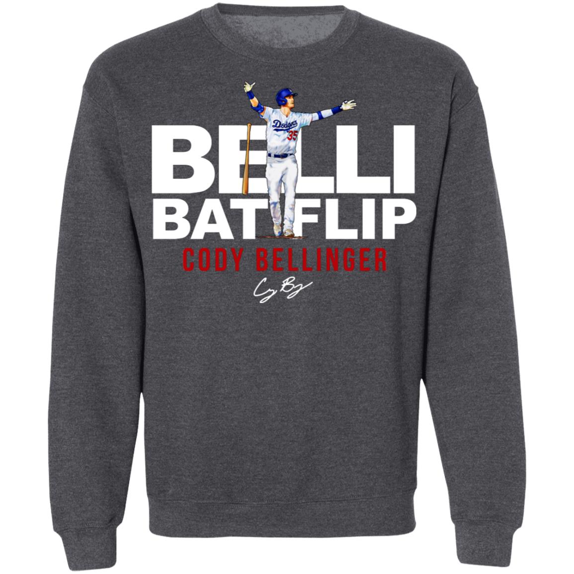 Belli bat flip cody bellinger shirt, hoodie, sweater, long sleeve and tank  top